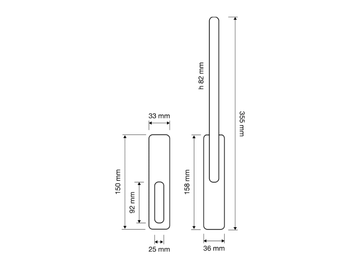 KOMFORT - Brass pull handle for sliding windows by LINEA CALI' - view 3